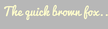 Image with Font Color FEFCCB and Background Color B7B7B7
